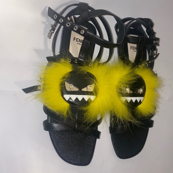 Fendi Monster Sandals LIKE BRAND NEW - Picture 4 of 5
